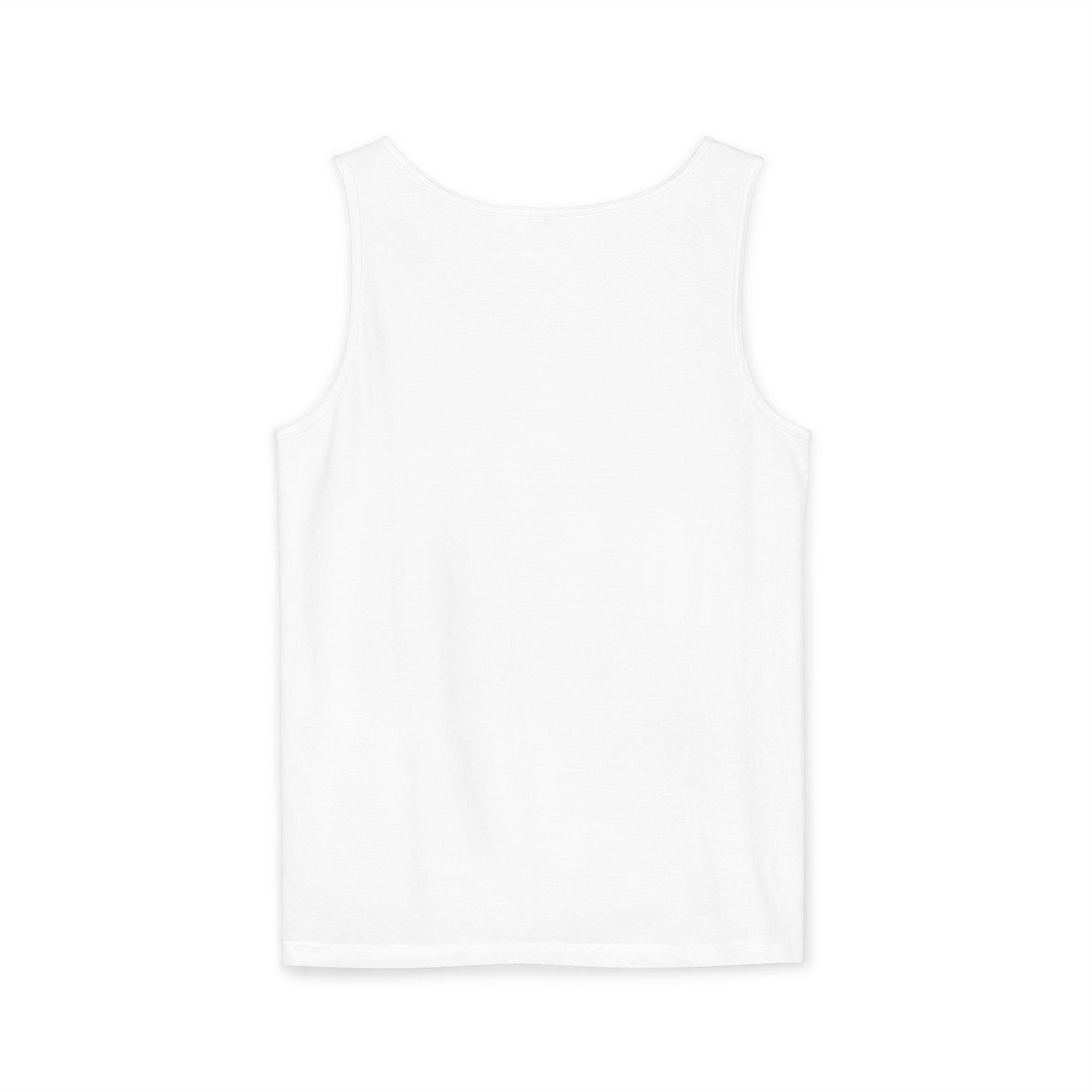 Minimal Red Comet Tank Top — Small Chest Graphic